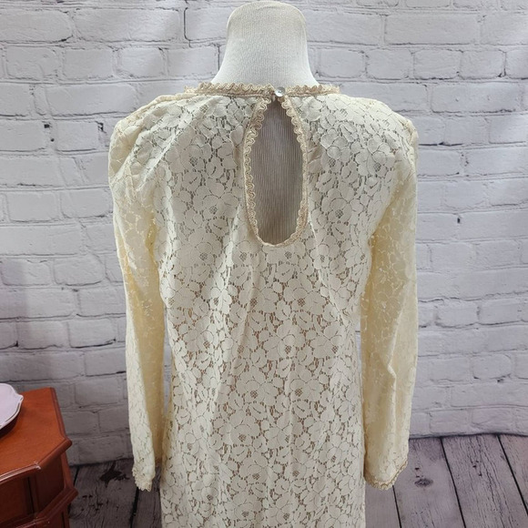 FRENCH Connection Cream Lace Long sleeve - Picture 5 of 16